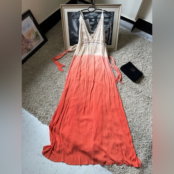 Ombre Maxi Dress with side slit - Picture 7 of 9